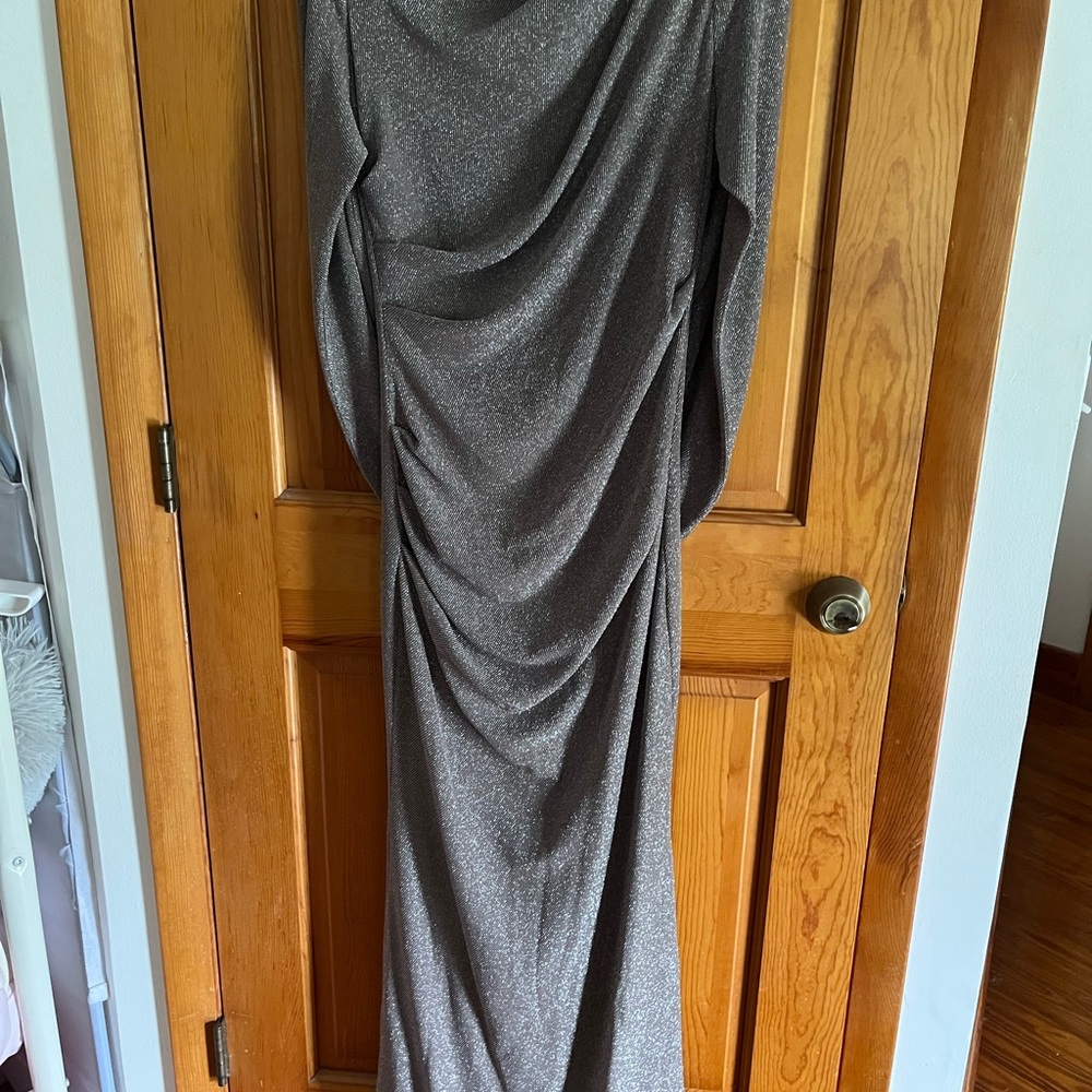 Beautiful silver evening dress